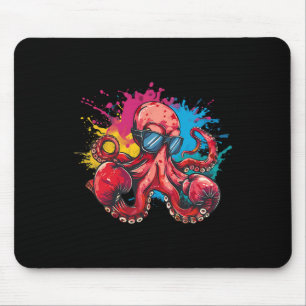Boxen Oktopus Liebhaber Ozean Meer Kreatur Boxer K Mousepad