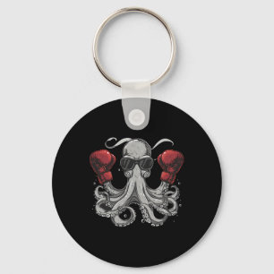 Boxen Oktopus Liebhaber Ozean Meer Kreatur Boxer K Schlüsselanhänger