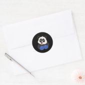 Boxen - Panda Bear Runder Aufkleber (Umschlag)