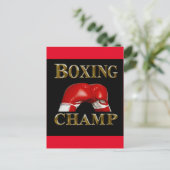 BOXEN POSTKARTE (Stehend Vorderseite)