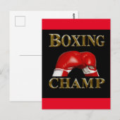 BOXEN POSTKARTE (Vorne/Hinten)