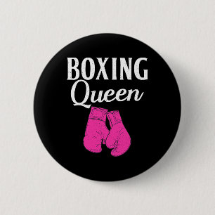 Boxen Queen Sport Fighting Boxer Button
