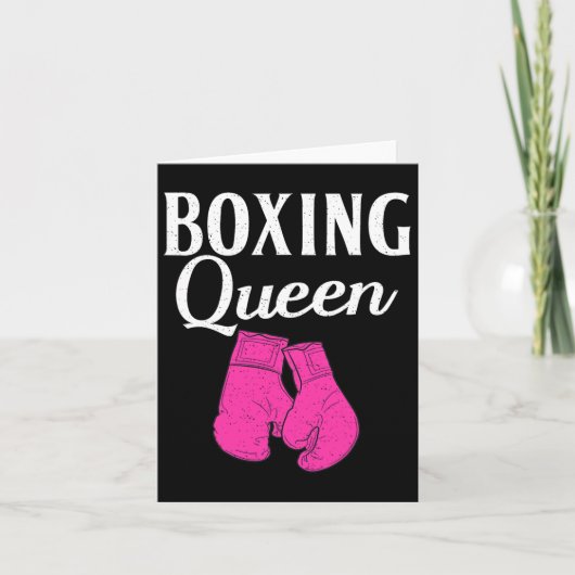 Boxen Queen Sport Fighting Boxer Karte (Vorderseite)