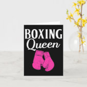 Boxen Queen Sport Fighting Boxer Karte (Gelbe Blume)