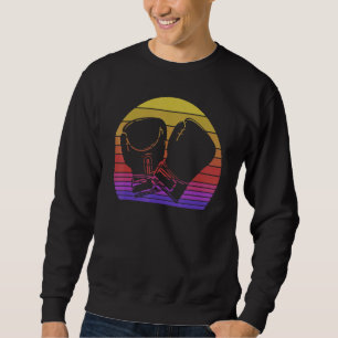 Boxen Retro den ganzen Tag Bae Frauen Boxen Sport  Sweatshirt