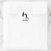 Boxen Runder Aufkleber (Tasche)