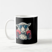 Boxen Schaf Lamm Boxhandschuhe Kickboxen Lustig B Kaffeetasse (Links)