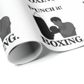 Boxen Sport Punch It Boxing Geschenkpapier (Rolleneckpunkt)