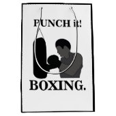 Boxen Sport Punch It Boxing Mittlere Geschenktüte (Vorderseite)