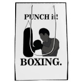 Boxen Sport Punch It Boxing Mittlere Geschenktüte (Rückseite)