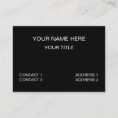 Boxen Sport Punch It Boxing Visitenkarte (Rückseite)