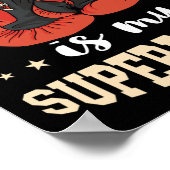 Boxen Superpower Boxhandschuhe Kickboxer Kickboxi Poster (Ecke)