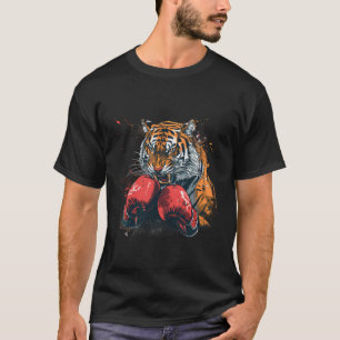 Boxen Tiger Liebhaber Boxhandschuhe Kickboxen Lust T-Shirt