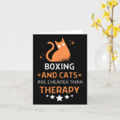 Boxen und Katzen sind billiger als eine Therapie M Karte (Gelbe Blume)
