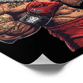 Boxen und Mixed Martial Arts von Santa Claus - Box Poster (Ecke)