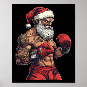 Boxen und Mixed Martial Arts von Santa Claus - Box Poster