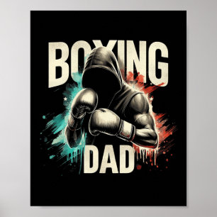 Boxen Vater Vatertag T-Shirt zum Boxen Lover Poster