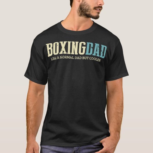 Boxen Vater wie normaler Vater, aber Cooler Shirt  (Vorderseite)