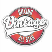 Boxen Vintag Alle Sterne Logo Aufkleber (Vorderseite)