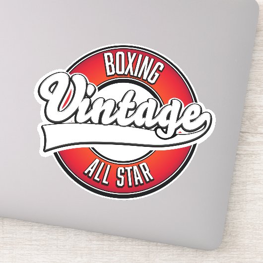 Boxen Vintag Alle Sterne Logo Aufkleber (Detail)