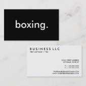 Boxen. Visitenkarte (Vorne/Hinten)