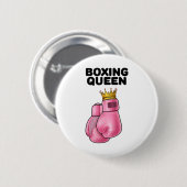 Boxen von Königinnen Frauen Boxermädchen Boxen 1 Button (Vorne & Hinten)