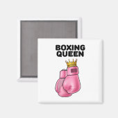 Boxen von Königinnen Frauen Boxermädchen Boxen 1 Magnet (Vorderseite/Rückseite)