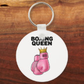 Boxen von Königinnen Frauen Boxermädchen Boxen 1 Schlüsselanhänger (Vorderseite)