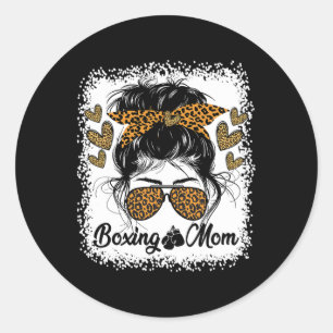 Boxende Mutter Boxen Mma Muay Thai Stylische Sport Runder Aufkleber