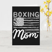 Boxende Mutter Boxen Mutter Kickboxen Mama Mutti Karte (Gelbe Blume)