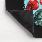 Boxender Bär mit Boxhandschuhen Kickboxen Lustiger Mousepad (Ecke)