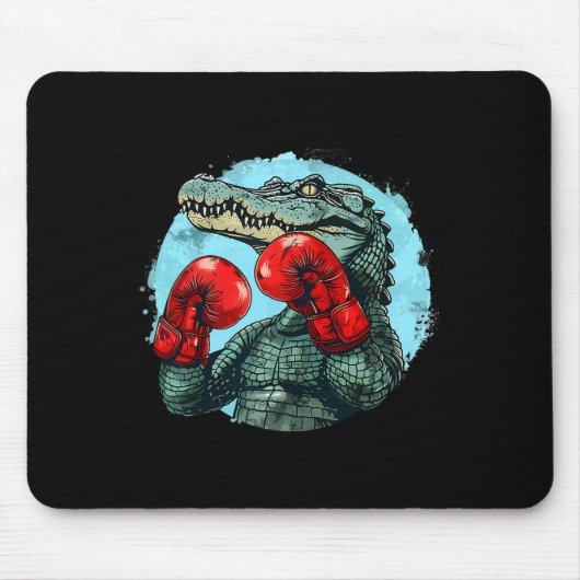 Boxender Bär mit Boxhandschuhen Kickboxen Lustiger Mousepad (Vorne)