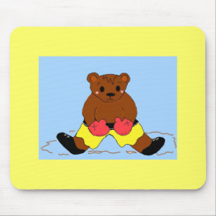 Boxender Bär Mousepad