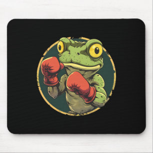 Boxender Frosch mit Boxhandschuhen Kickboxen Lusti Mousepad