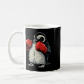 Boxender Pinguin mit Boxhandschuhen Kickboxen Lust Kaffeetasse (Links)