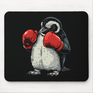 Boxender Pinguin mit Boxhandschuhen Kickboxen Lust Mousepad