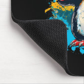 Boxender Pinguin mit Boxhandschuhen Kickboxen Lust Mousepad (Ecke)