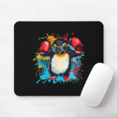 Boxender Pinguin mit Boxhandschuhen Kickboxen Lust Mousepad (Mit Mouse)