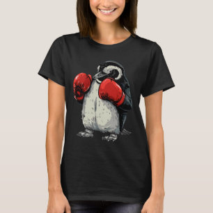 Boxender Pinguin mit Boxhandschuhen Kickboxen Lust T-Shirt