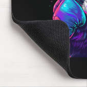 Boxender Waschbär mit Boxhandschuhen Kickboxen Lus Mousepad (Ecke)