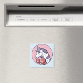 Boxendes Einhorn Magnet (In Situ (Geschirrspüler))