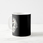 Boxendes Einhorn mit Boxhandschuhen Kickboxen Süß  Kaffeetasse (Vorderseite Links)
