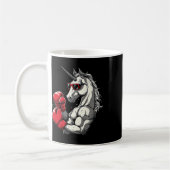 Boxendes Einhorn mit Boxhandschuhen Kickboxen Süß  Kaffeetasse (Links)