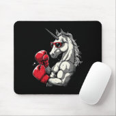 Boxendes Einhorn mit Boxhandschuhen Kickboxen Süß Mousepad (Mit Mouse)