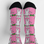 Boxendes Kätzchen mit Handschuhen Thunder_Cove Socken (Oben)