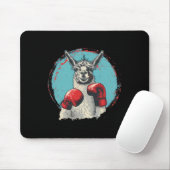 Boxendes Lama mit Boxhandschuhen Kickboxen Lustig Mousepad (Mit Mouse)