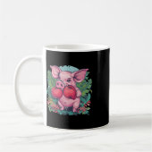 Boxendes Schwein mit Boxhandschuhen Kickboxen Lust Kaffeetasse (Links)
