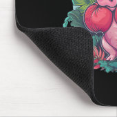 Boxendes Schwein mit Boxhandschuhen Kickboxen Lust Mousepad (Ecke)