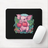 Boxendes Schwein mit Boxhandschuhen Kickboxen Lust Mousepad (Mit Mouse)