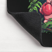 Boxendes Schwein mit Boxhandschuhen Kickboxen Lust Mousepad (Ecke)